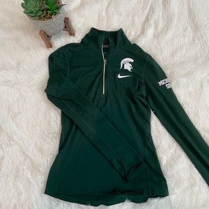 Michigan State University Nike 3/4 zip